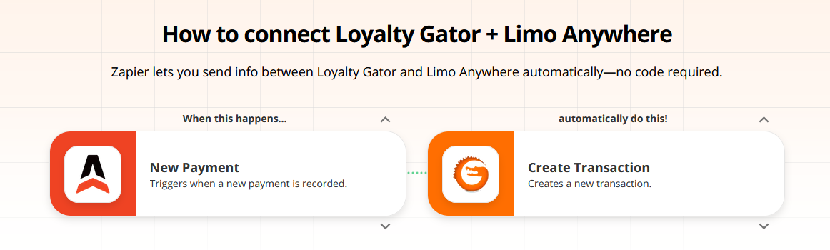 Connect Limo Anywhere with Loyalty Gator for loyalty program integration